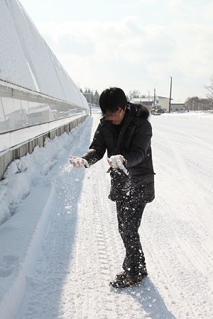 雪だ~