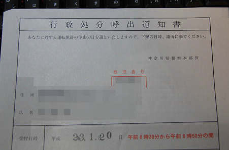 免停60日