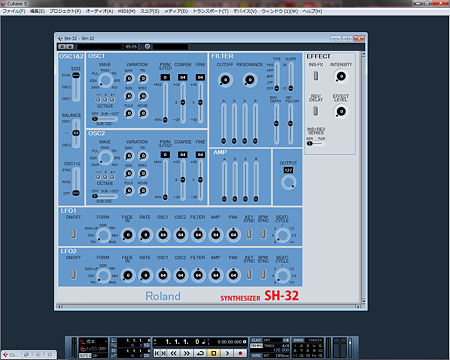MIDIデバイスパネル SH-32 ver2