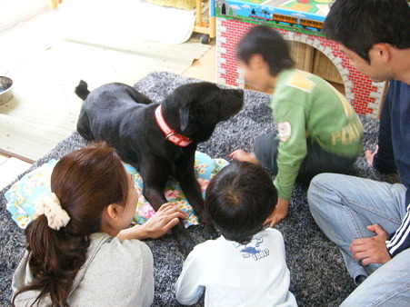 家族みんなで待っていたよ