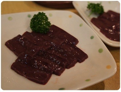 20120630 レバ刺し、食べ納め