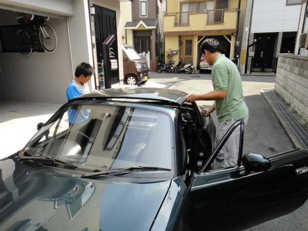次男の手伝いで無事にハードトップの交換を完了